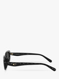 Coach oval sunglasses black frame grey lenses - imported from the UK