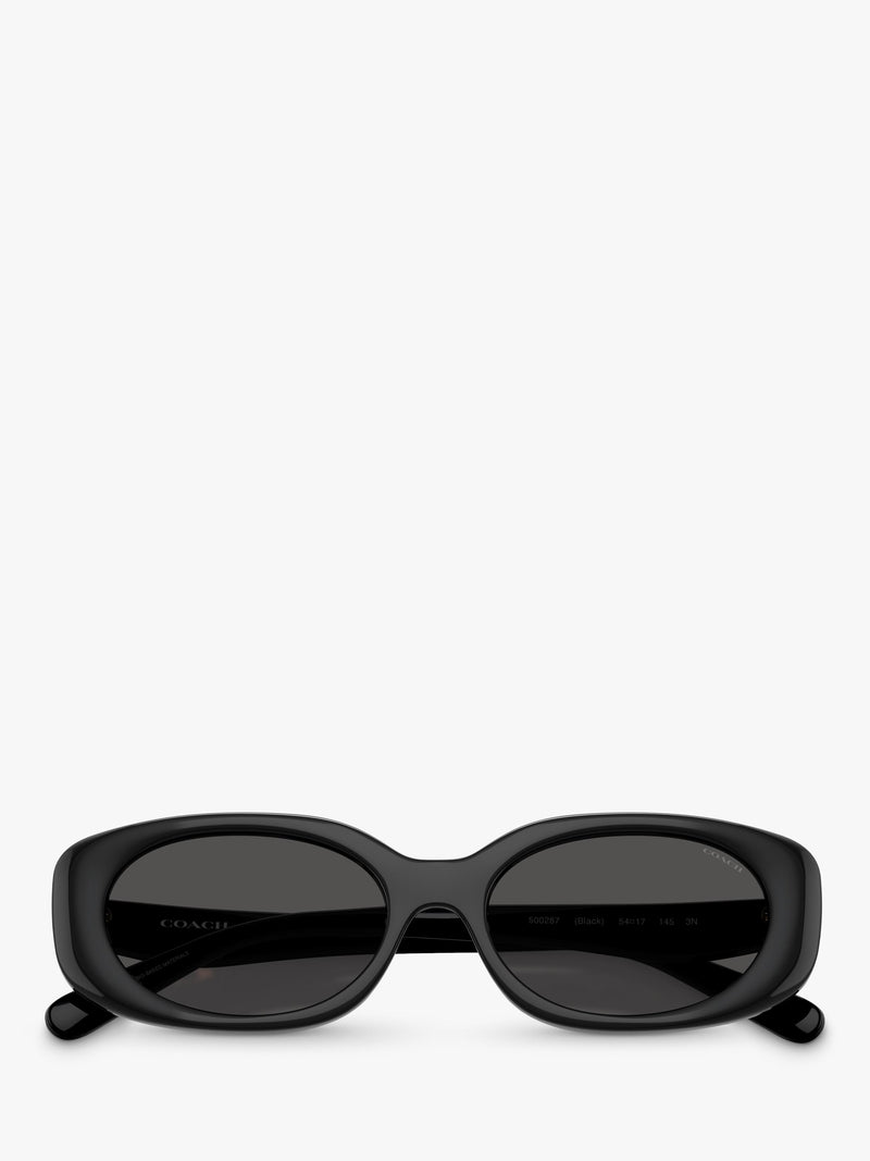 Coach oval sunglasses black frame grey lenses - imported from the UK