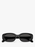 Coach oval sunglasses black frame grey lenses - imported from the UK