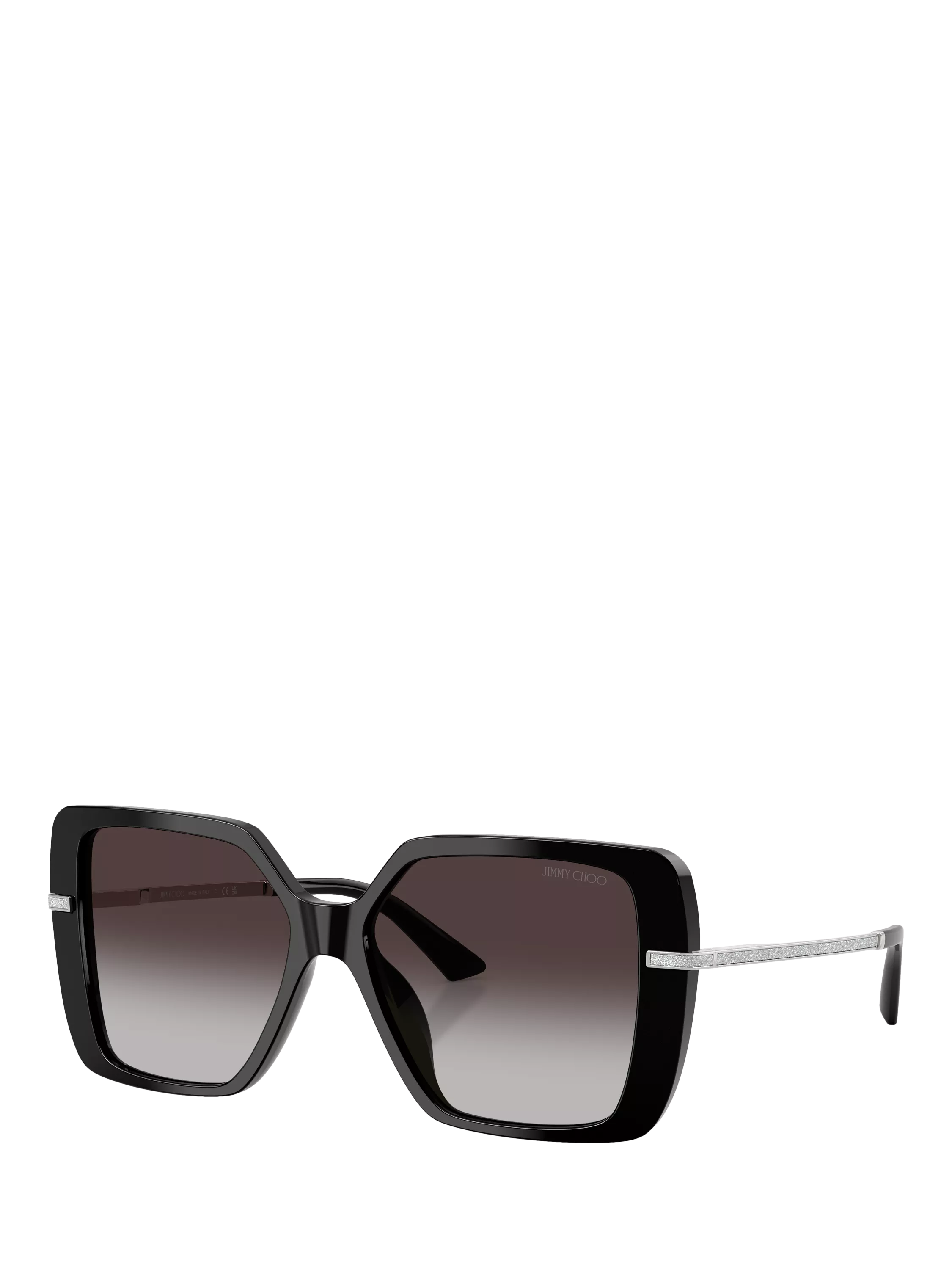 Jimmy Choo square sunglasses black grey gradient - British product