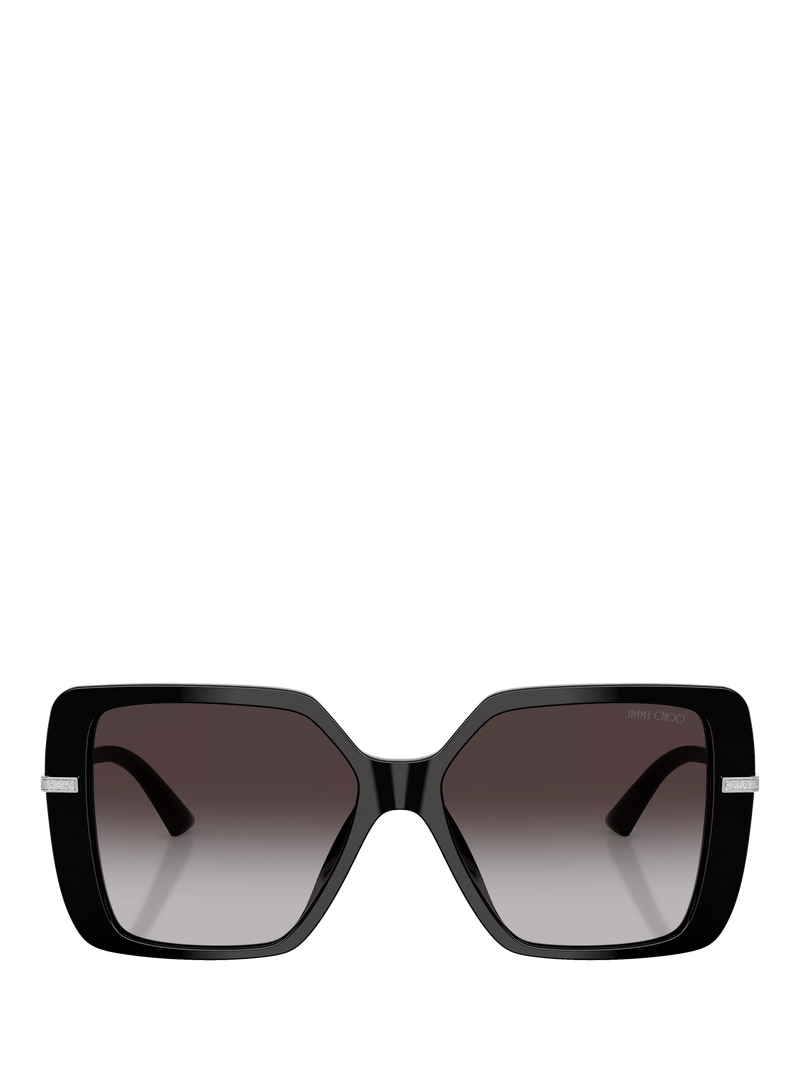 Jimmy Choo square sunglasses black grey gradient - British product