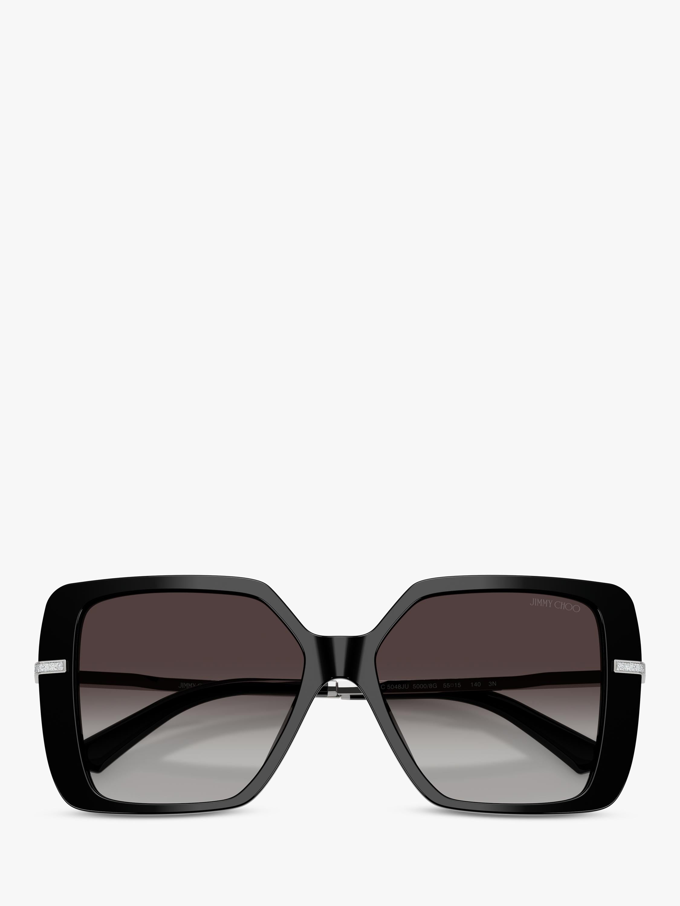 Jimmy Choo square sunglasses black grey gradient - British product