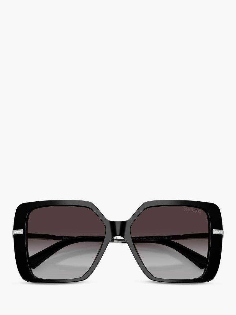 Jimmy Choo square sunglasses black grey gradient - British product