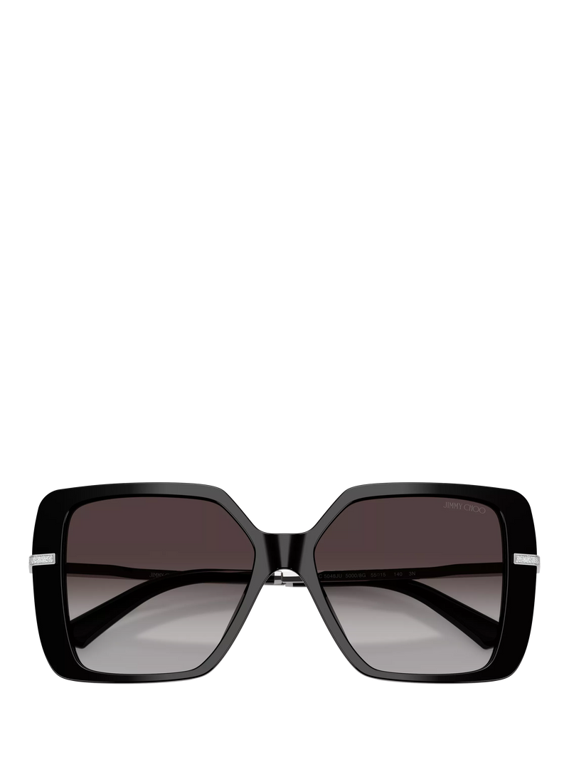 Jimmy Choo square sunglasses black grey gradient - British product