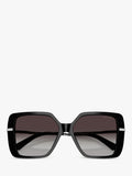 Jimmy Choo square sunglasses black grey gradient - British product