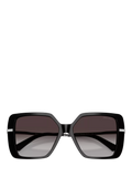 Jimmy Choo square sunglasses black grey gradient - British product