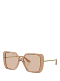 Jimmy Choo women's square sunglasses brown acetate 55mm (British brand)