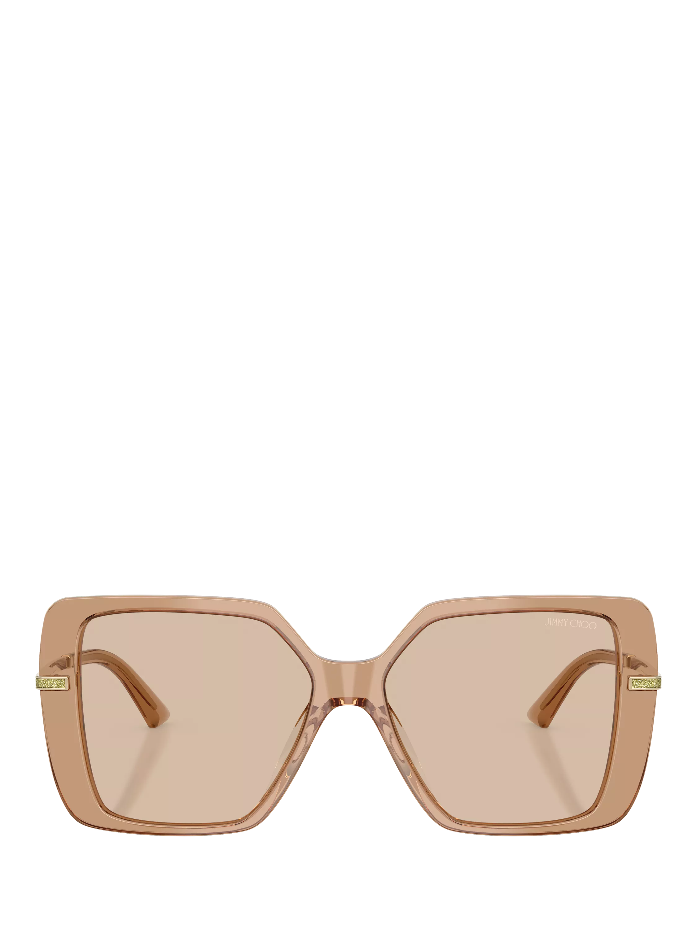 Jimmy Choo women's square sunglasses brown acetate 55mm (British brand)