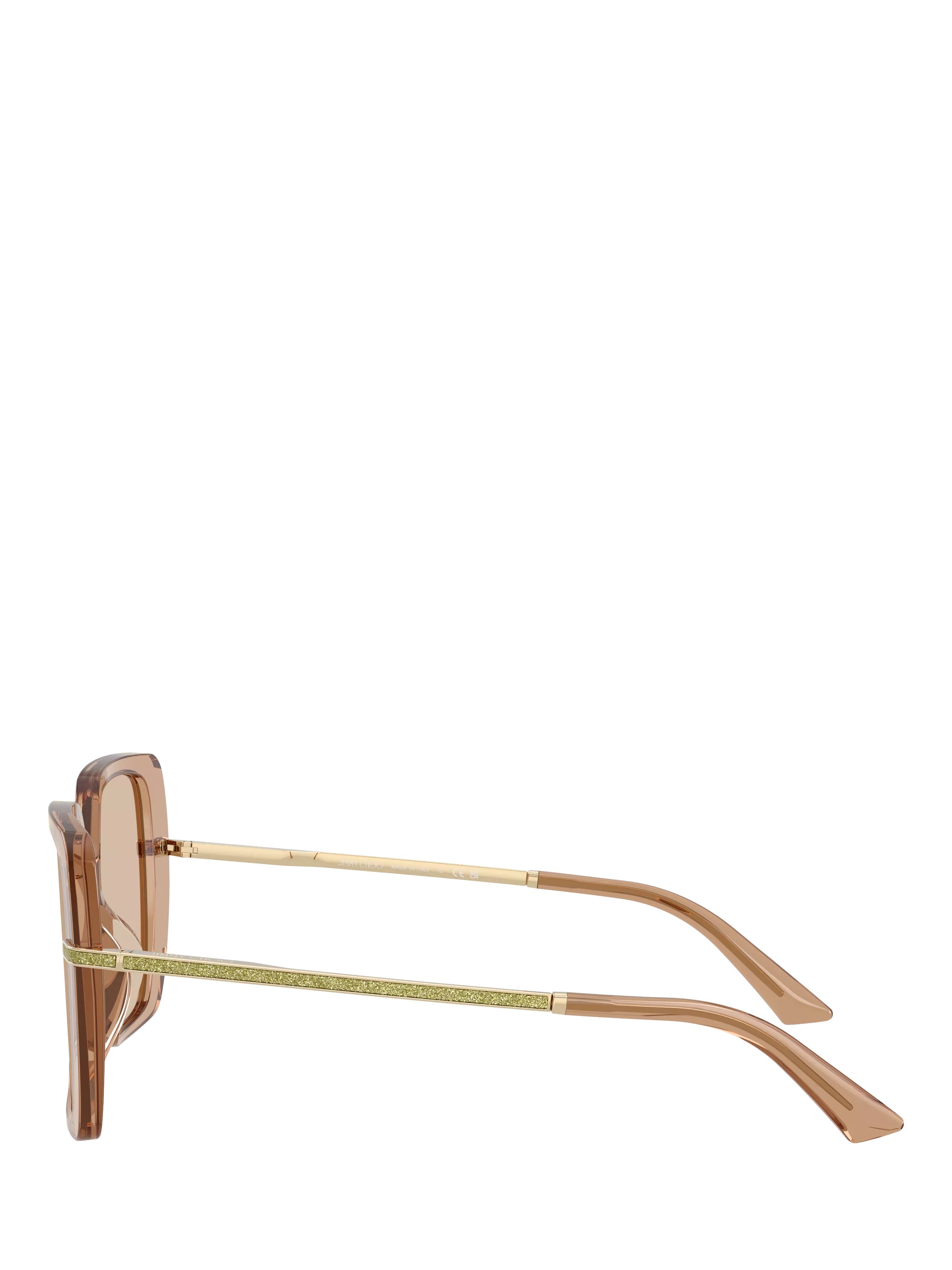 Jimmy Choo women's square sunglasses brown acetate 55mm (British brand)
