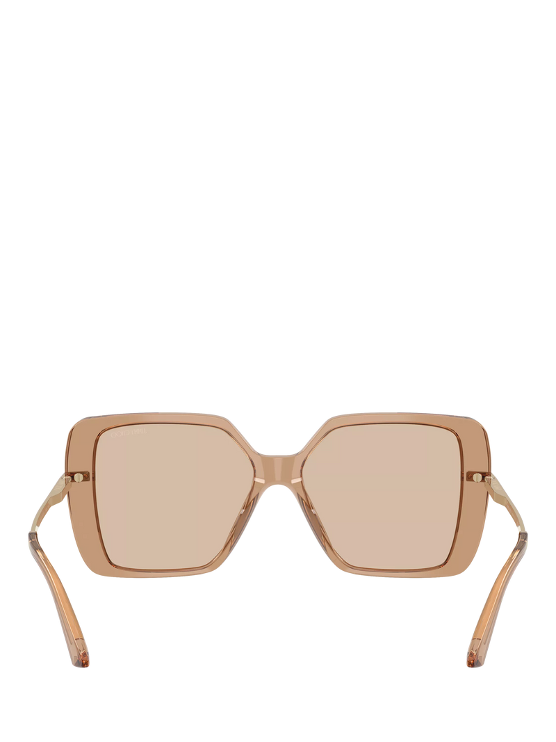 Jimmy Choo women's square sunglasses brown acetate 55mm (British brand)