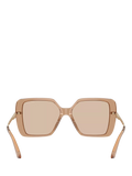 Jimmy Choo women's square sunglasses brown acetate 55mm (British brand)