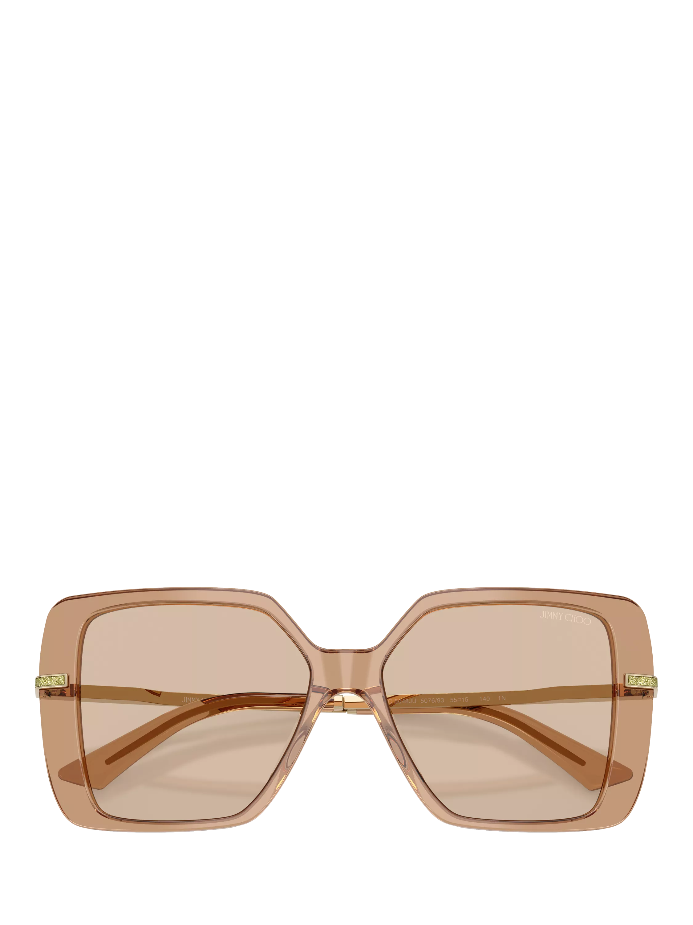 Jimmy Choo women's square sunglasses brown acetate 55mm (British brand)