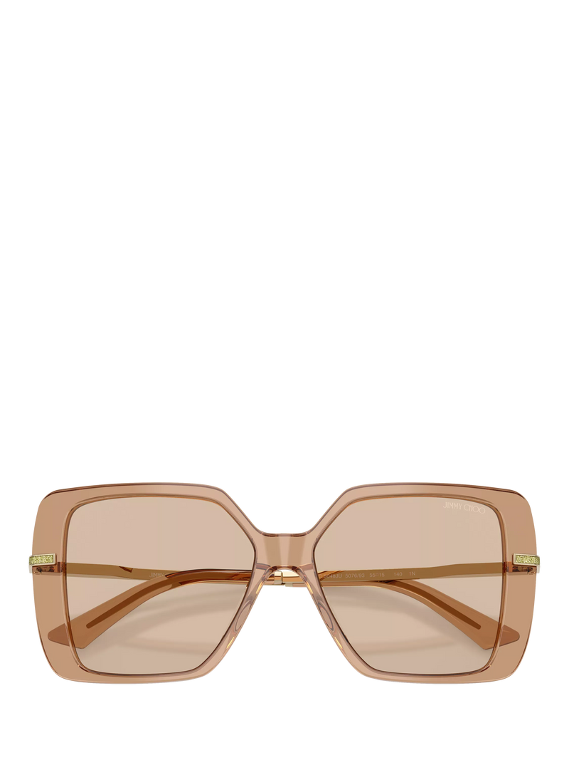 Jimmy Choo women's square sunglasses brown acetate 55mm (British brand)