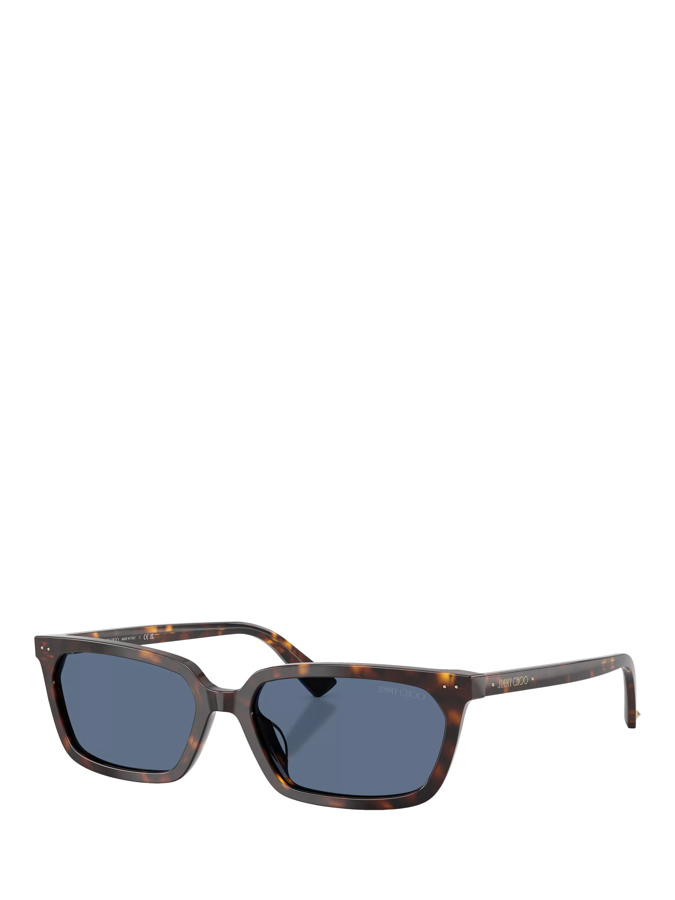 Jimmy Choo rectangular sunglasses tortoise blue (British brand)