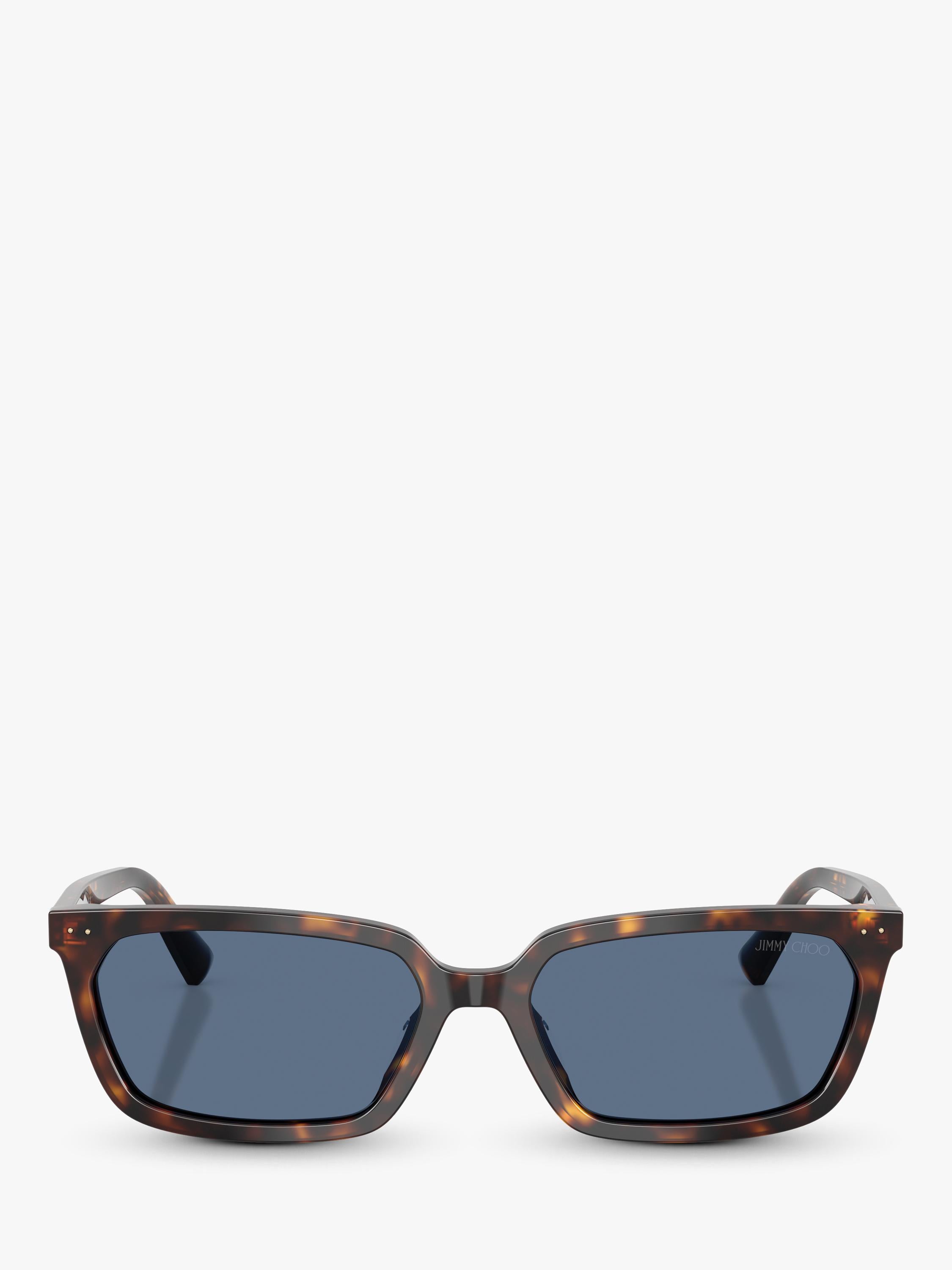 Jimmy Choo rectangular sunglasses tortoise blue (British brand)