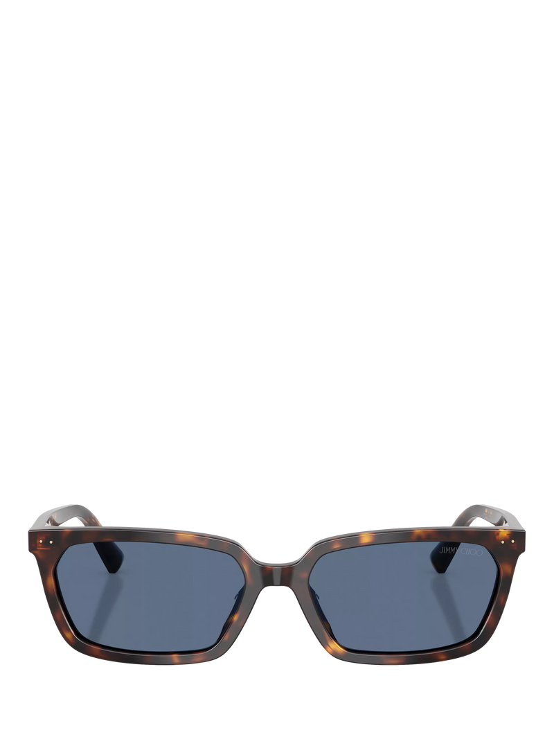 Jimmy Choo rectangular sunglasses tortoise blue (British brand)
