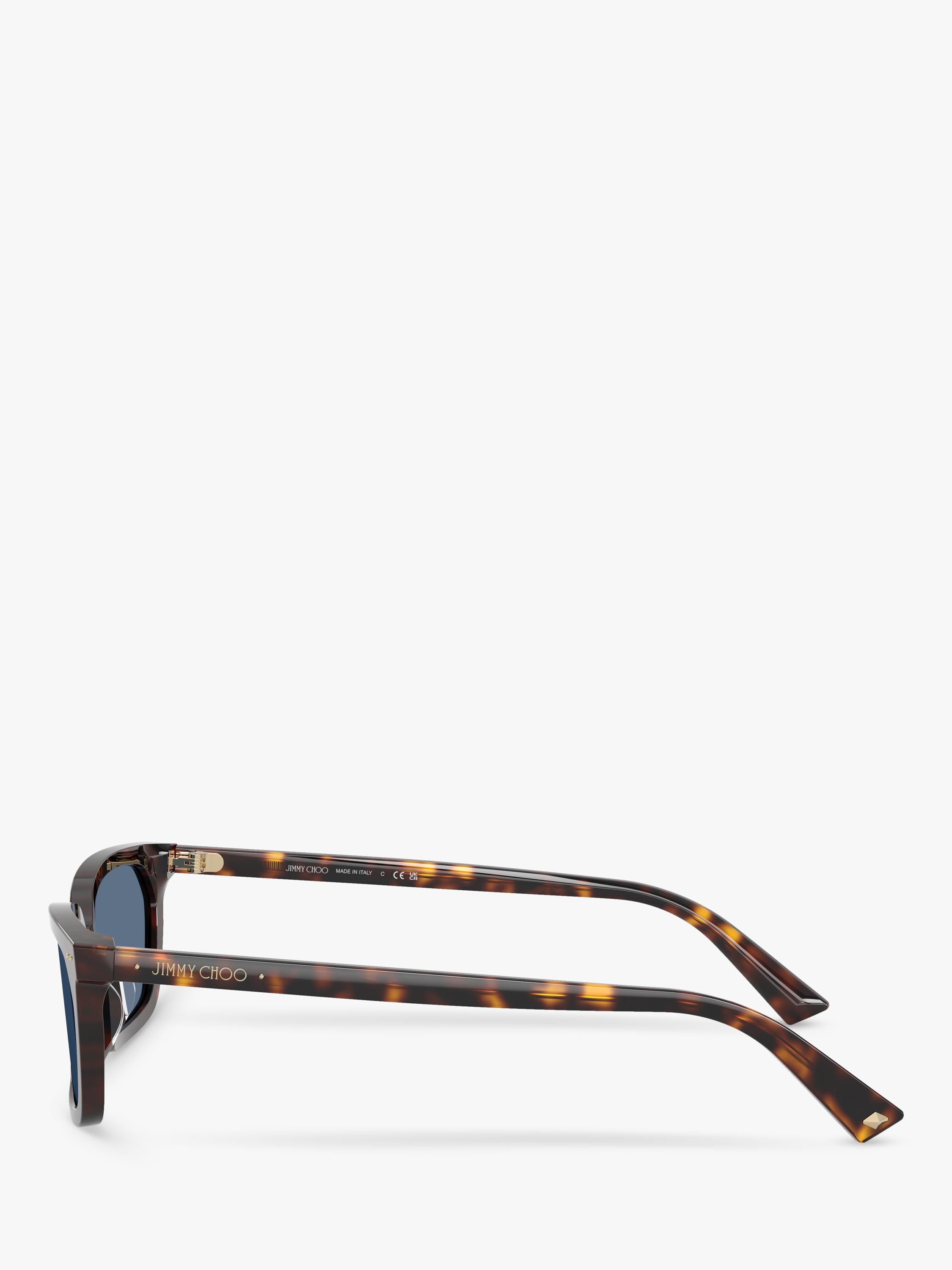 Jimmy Choo rectangular sunglasses tortoise blue (British brand)