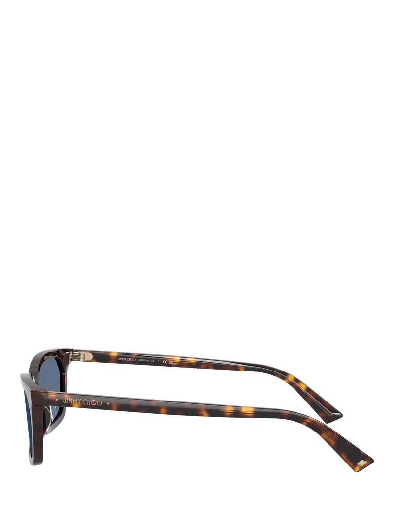 Jimmy Choo rectangular sunglasses tortoise blue (British brand)