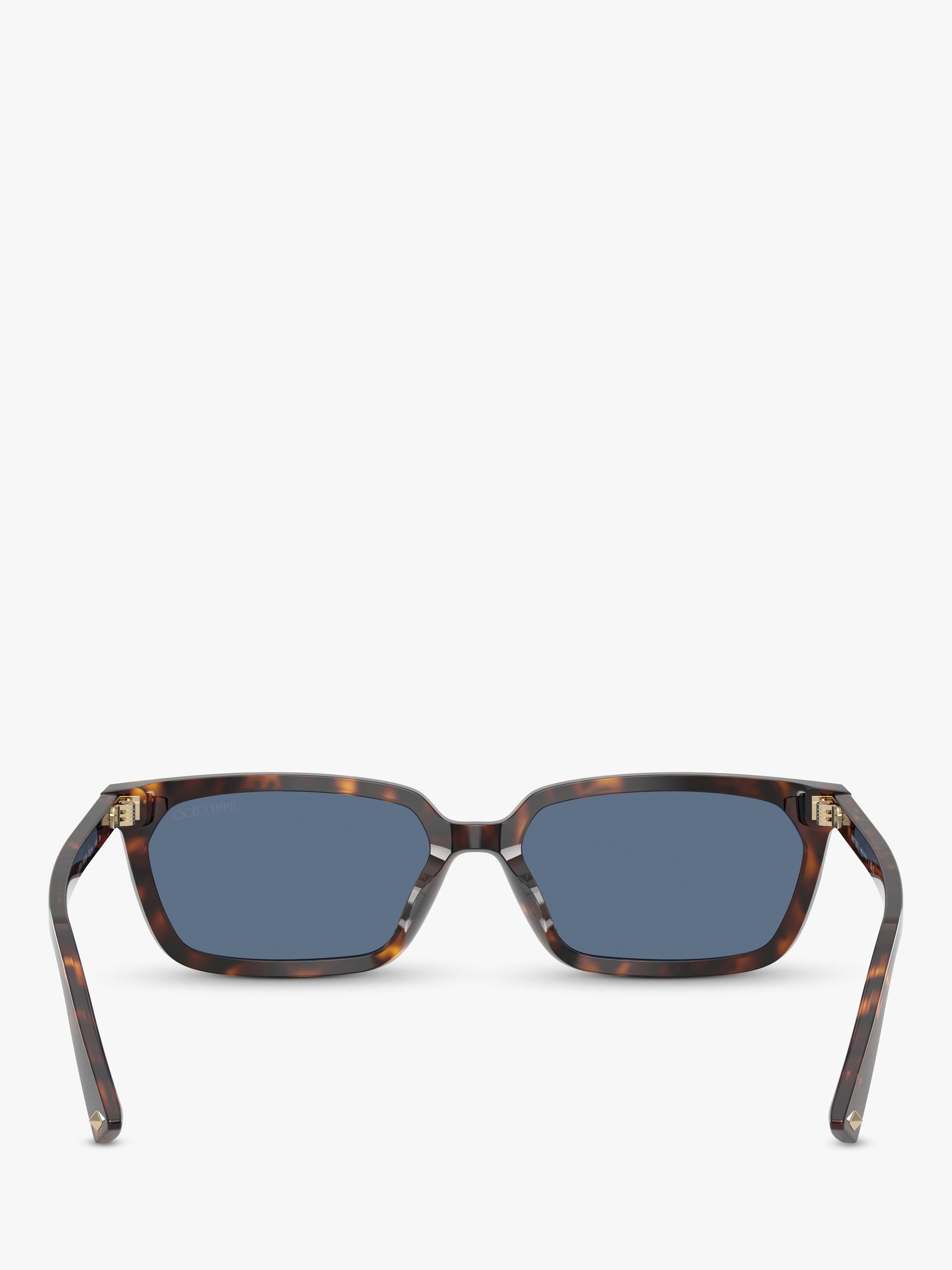 Jimmy Choo rectangular sunglasses tortoise blue (British brand)