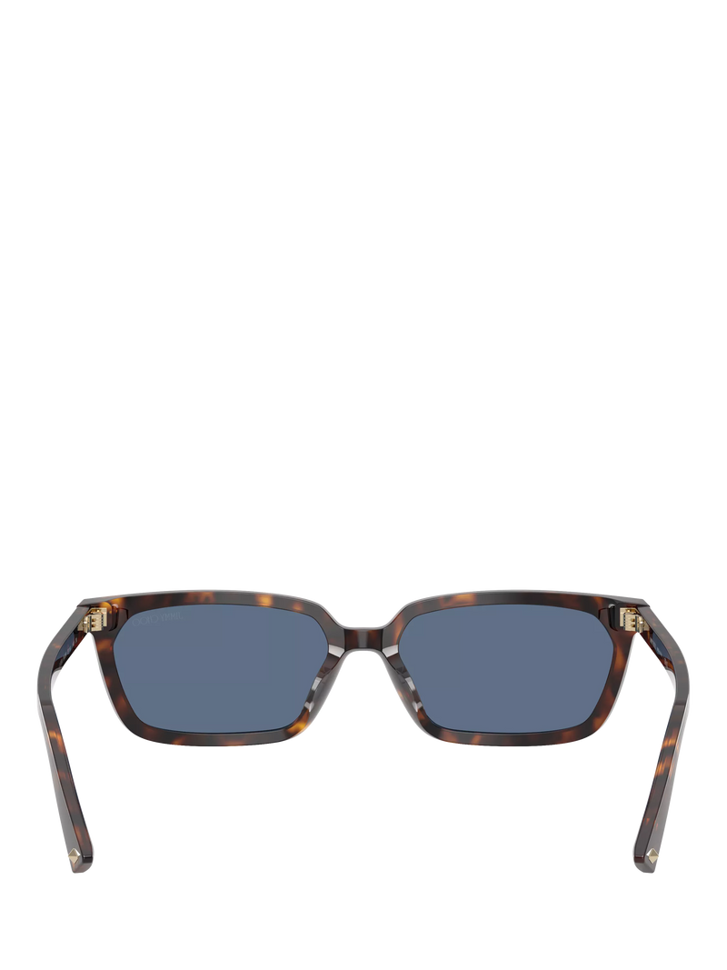 Jimmy Choo rectangular sunglasses tortoise blue (British brand)