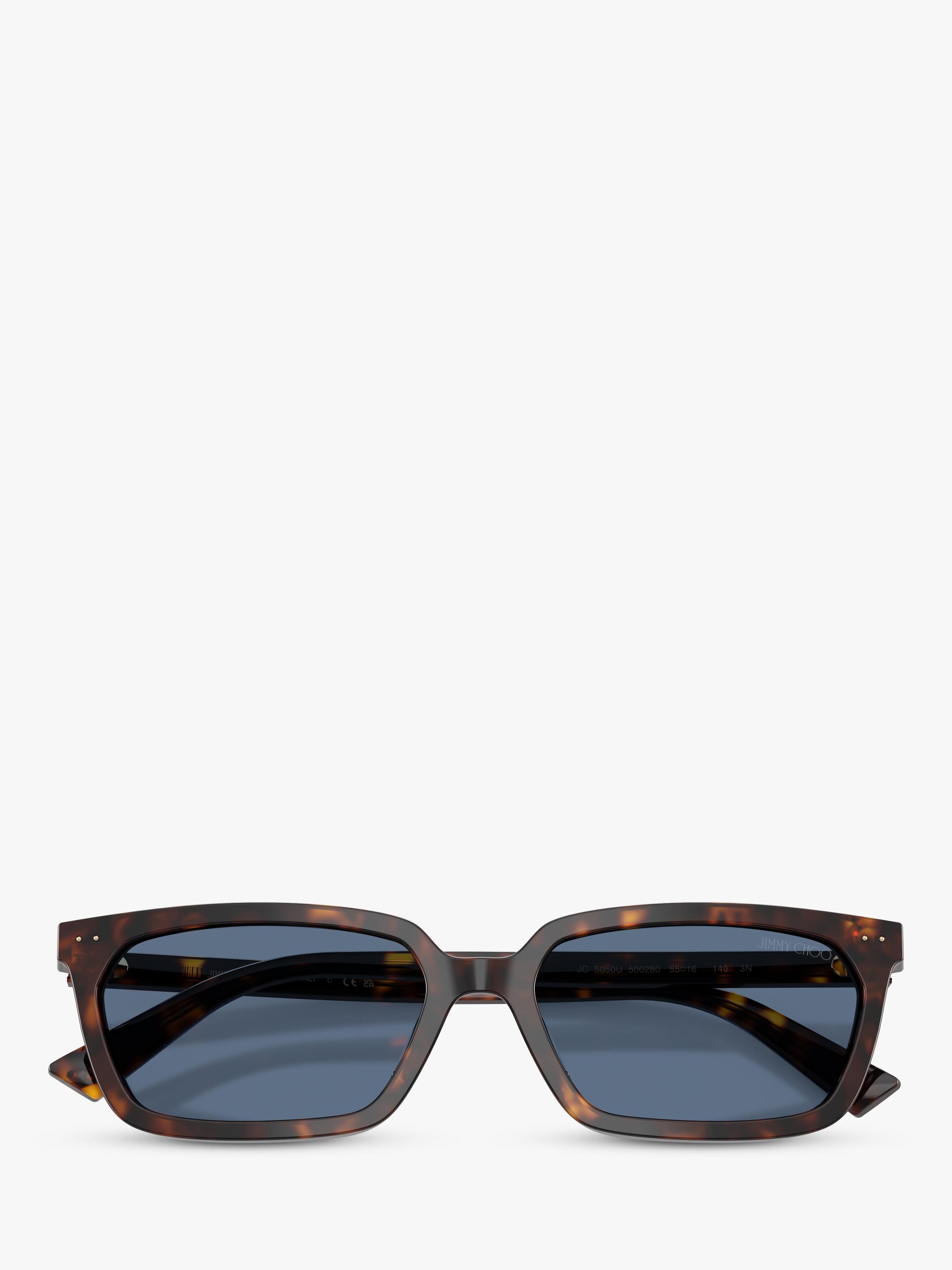 Jimmy Choo rectangular sunglasses tortoise blue (British brand)