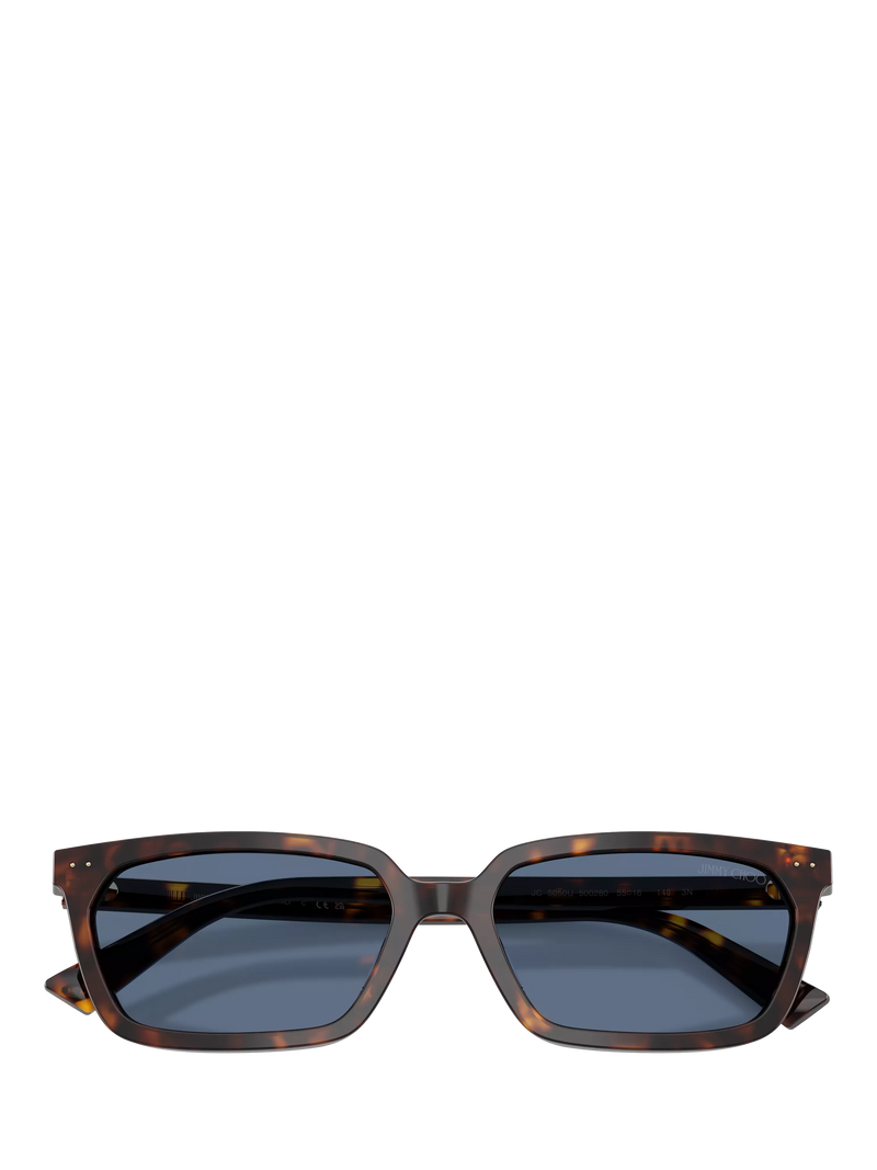 Jimmy Choo rectangular sunglasses tortoise blue (British brand)