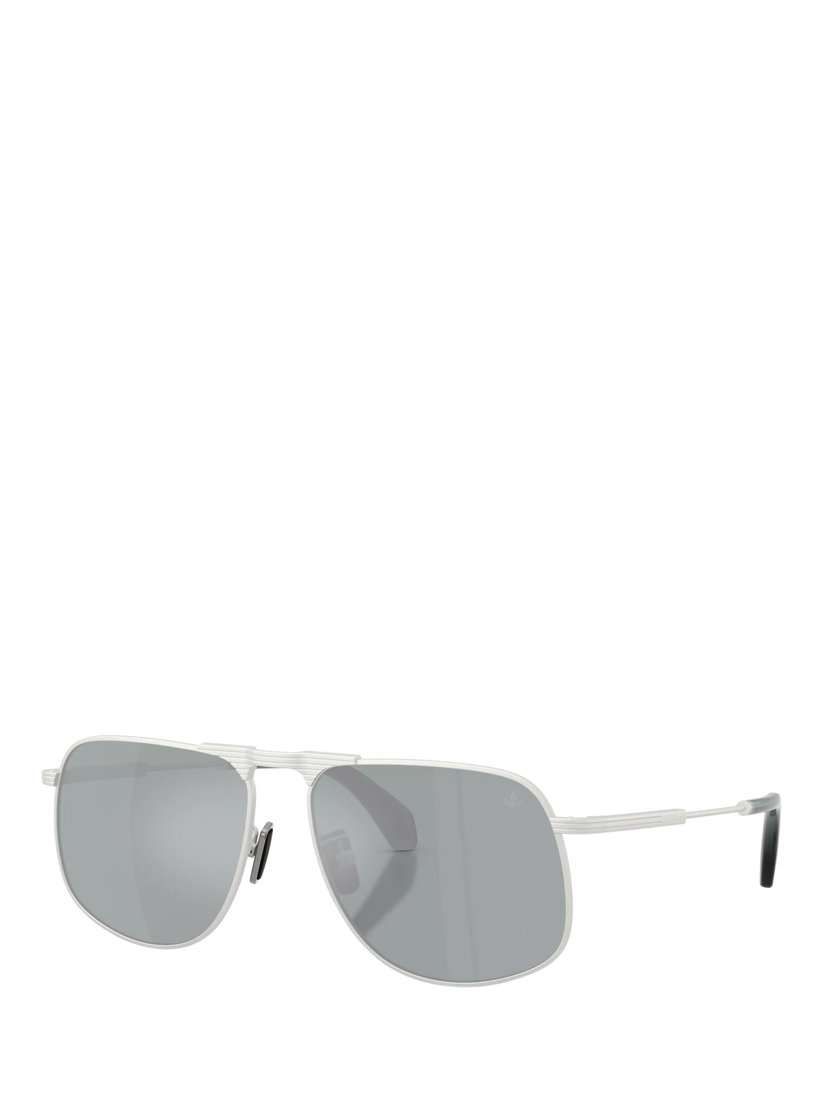Moncler aviator sunglasses matte silver 58mm, UK version