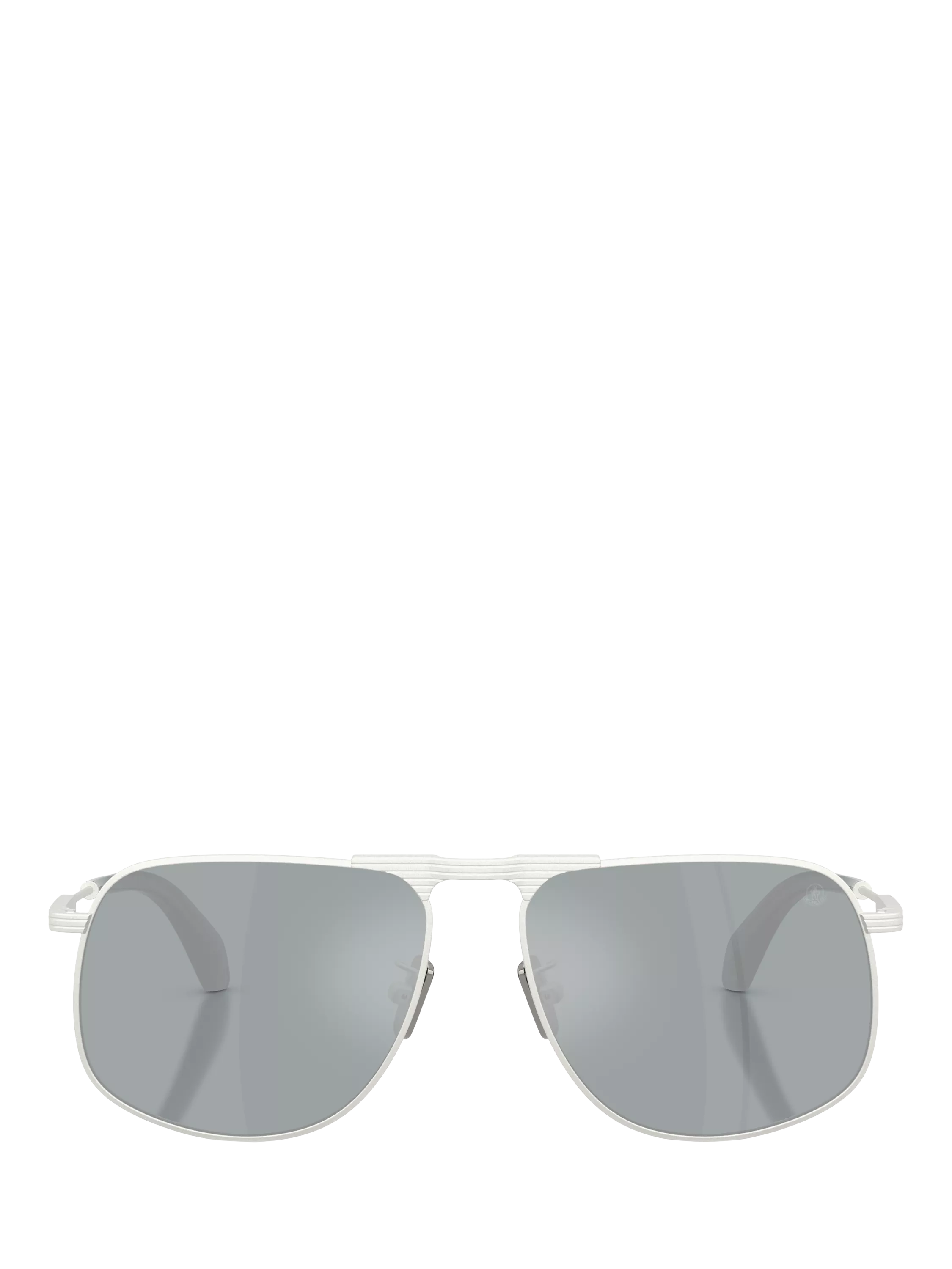 Moncler aviator sunglasses matte silver 58mm, UK version