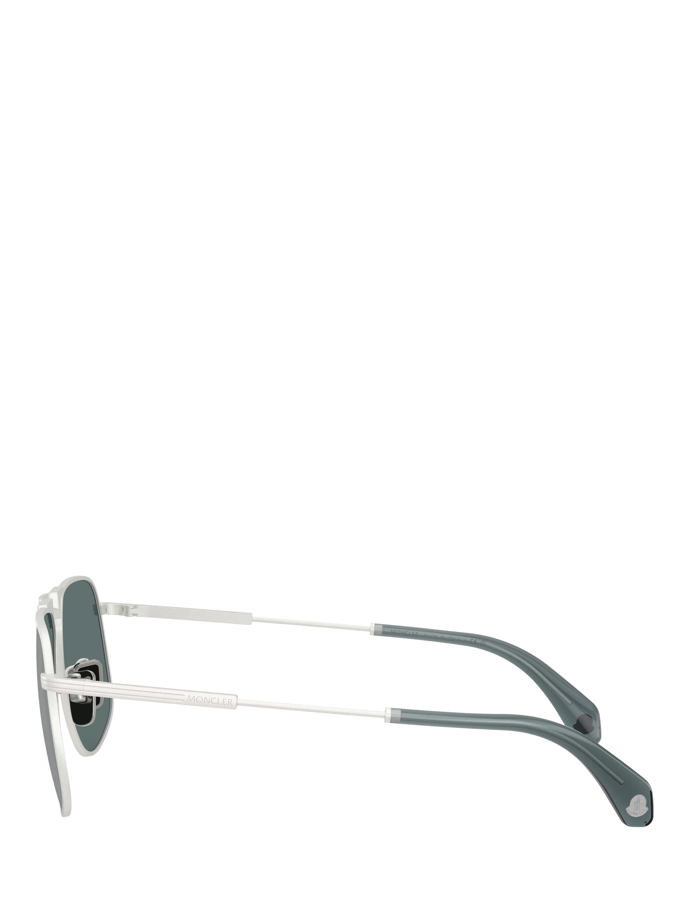 Moncler aviator sunglasses matte silver 58mm, UK version
