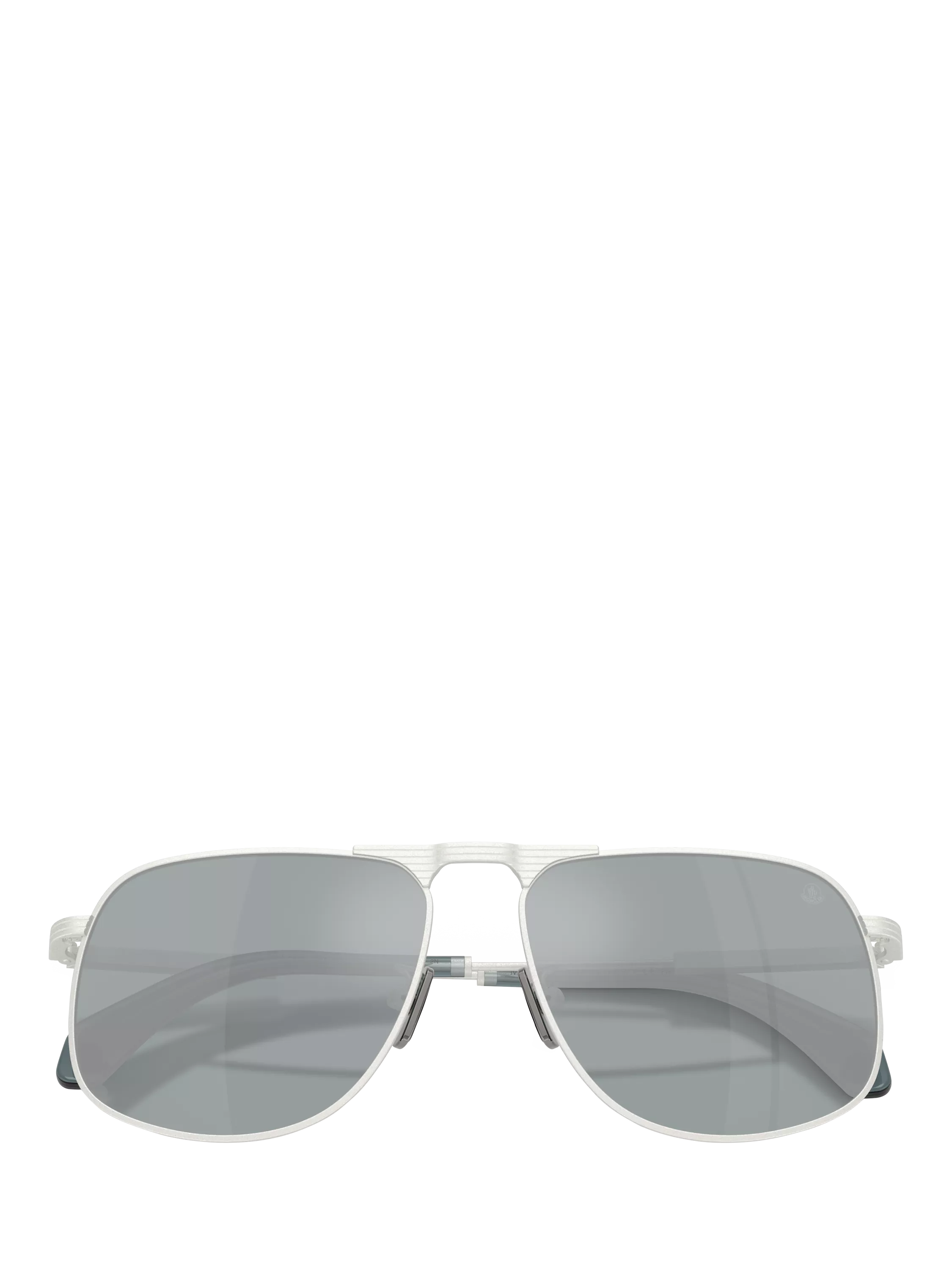 Moncler aviator sunglasses matte silver 58mm, UK version