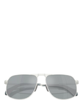 Moncler aviator sunglasses matte silver 58mm, UK version