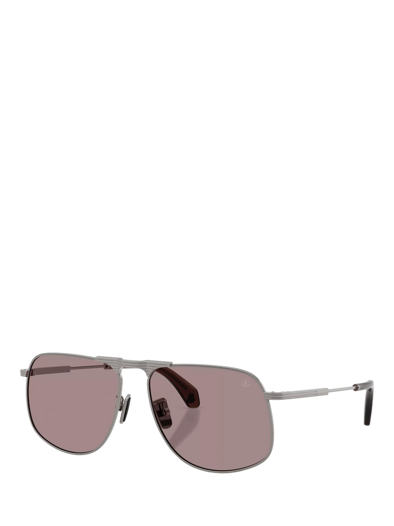 Moncler aviator sunglasses gunmetal steel frames (British brand)