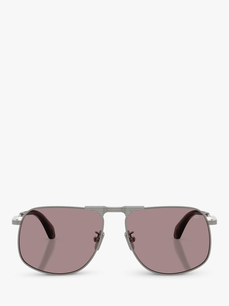 Moncler aviator sunglasses gunmetal steel frames (British brand)