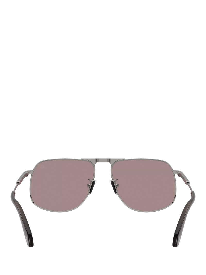 Moncler aviator sunglasses gunmetal steel frames (British brand)