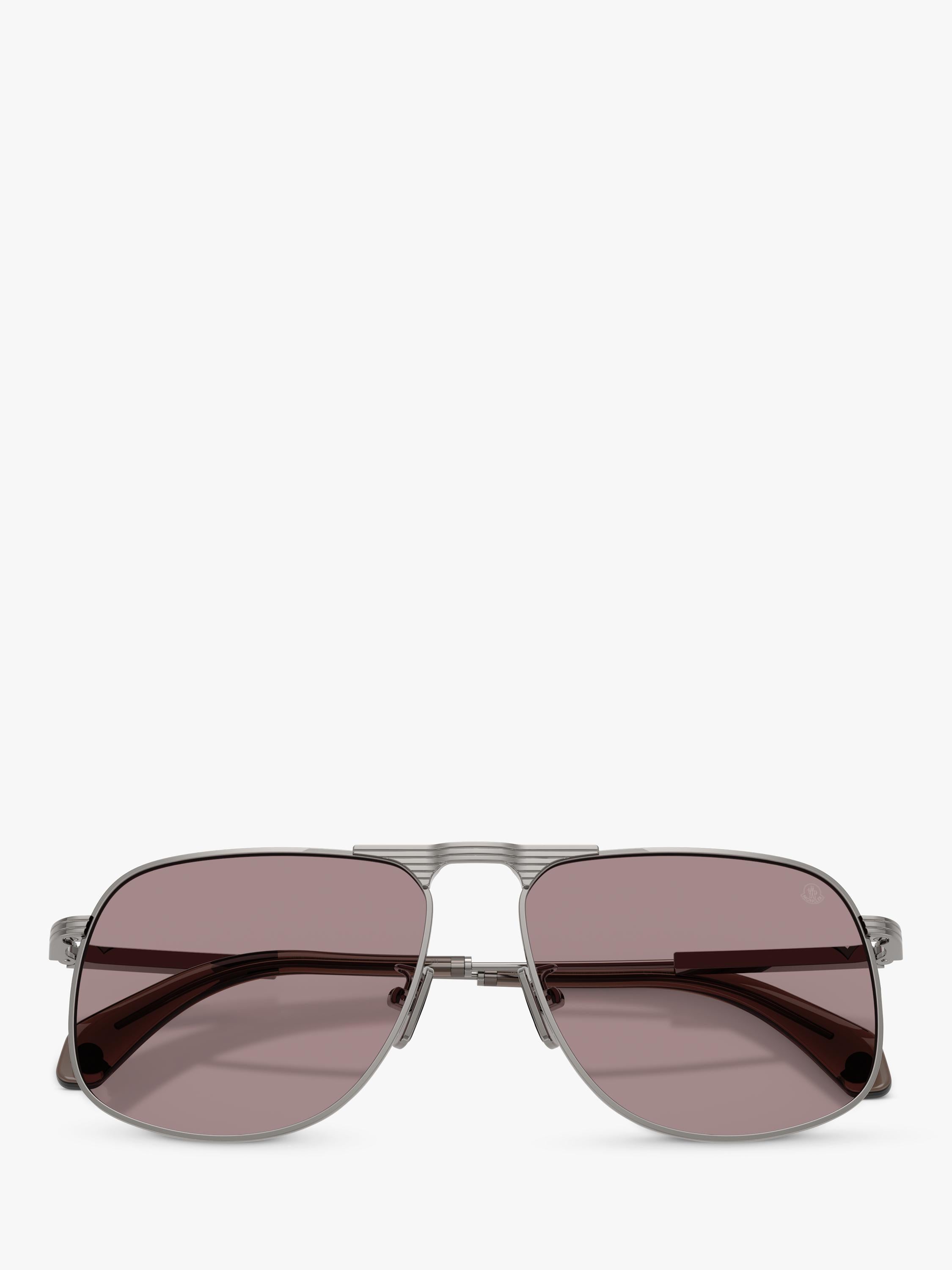 Moncler aviator sunglasses gunmetal steel frames (British brand)