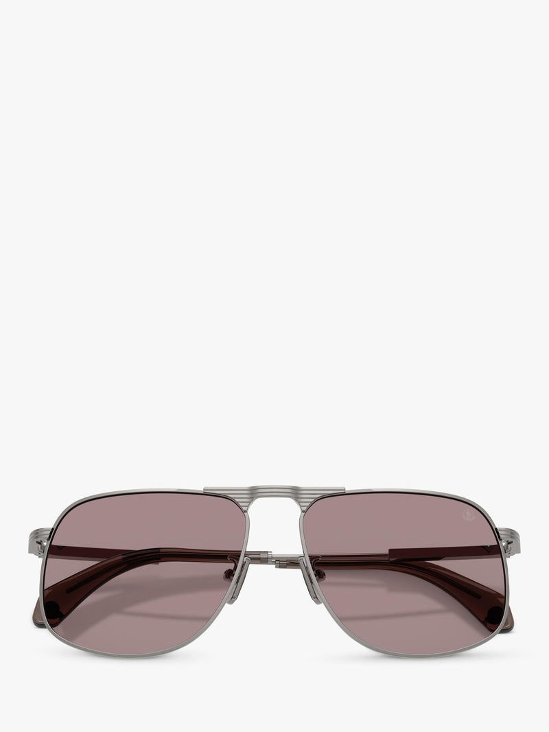 Moncler aviator sunglasses gunmetal steel frames (British brand)