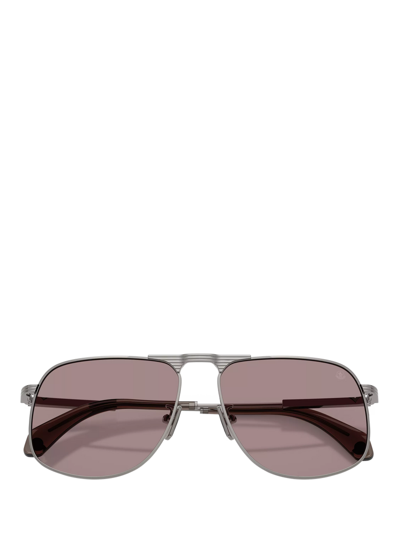 Moncler aviator sunglasses gunmetal steel frames (British brand)