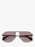 Moncler aviator sunglasses gunmetal steel frames (British brand)