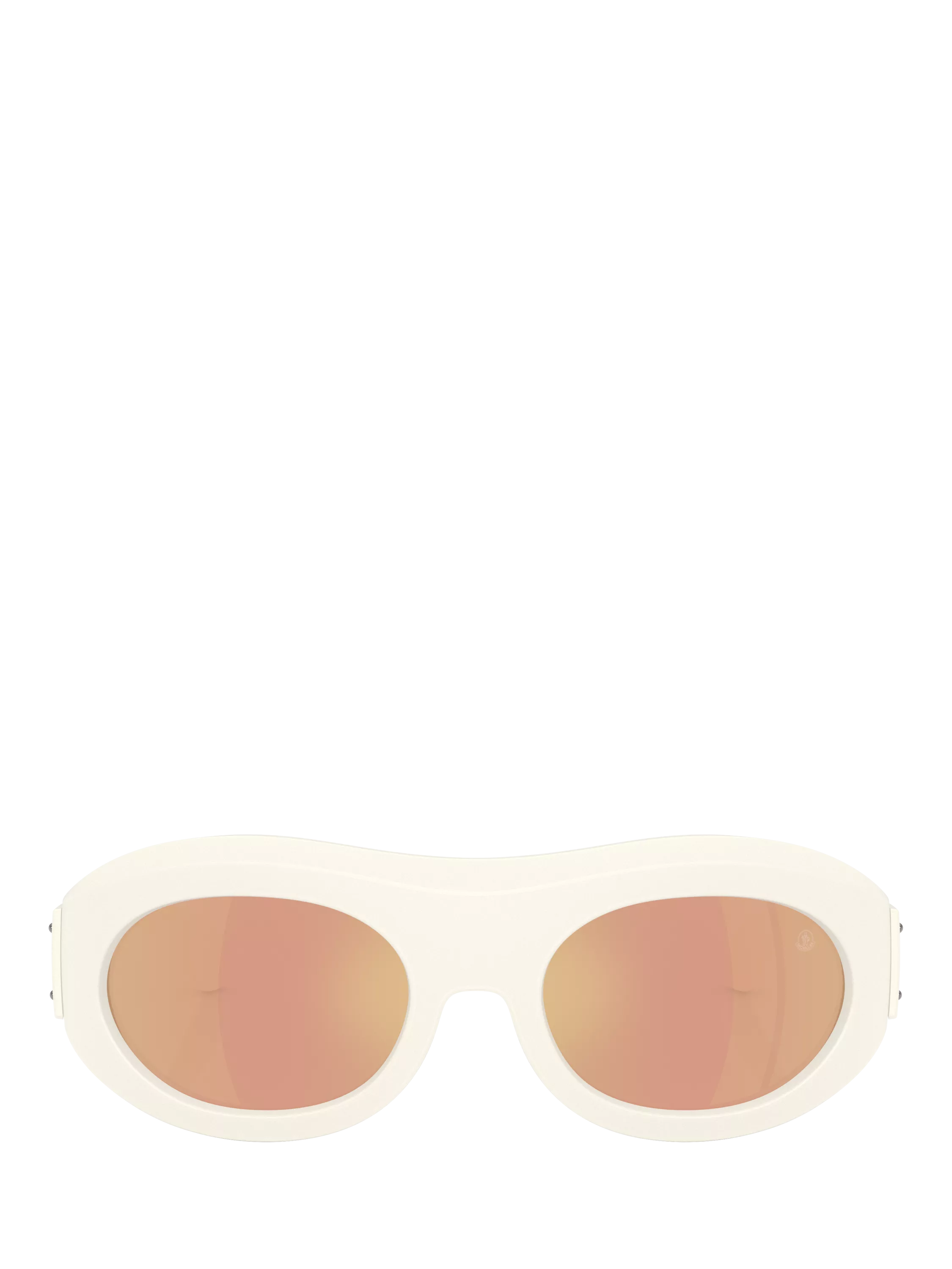 Moncler white oval sunglasses 54mm lens, UK version