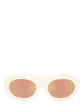 Moncler white oval sunglasses 54mm lens, UK version
