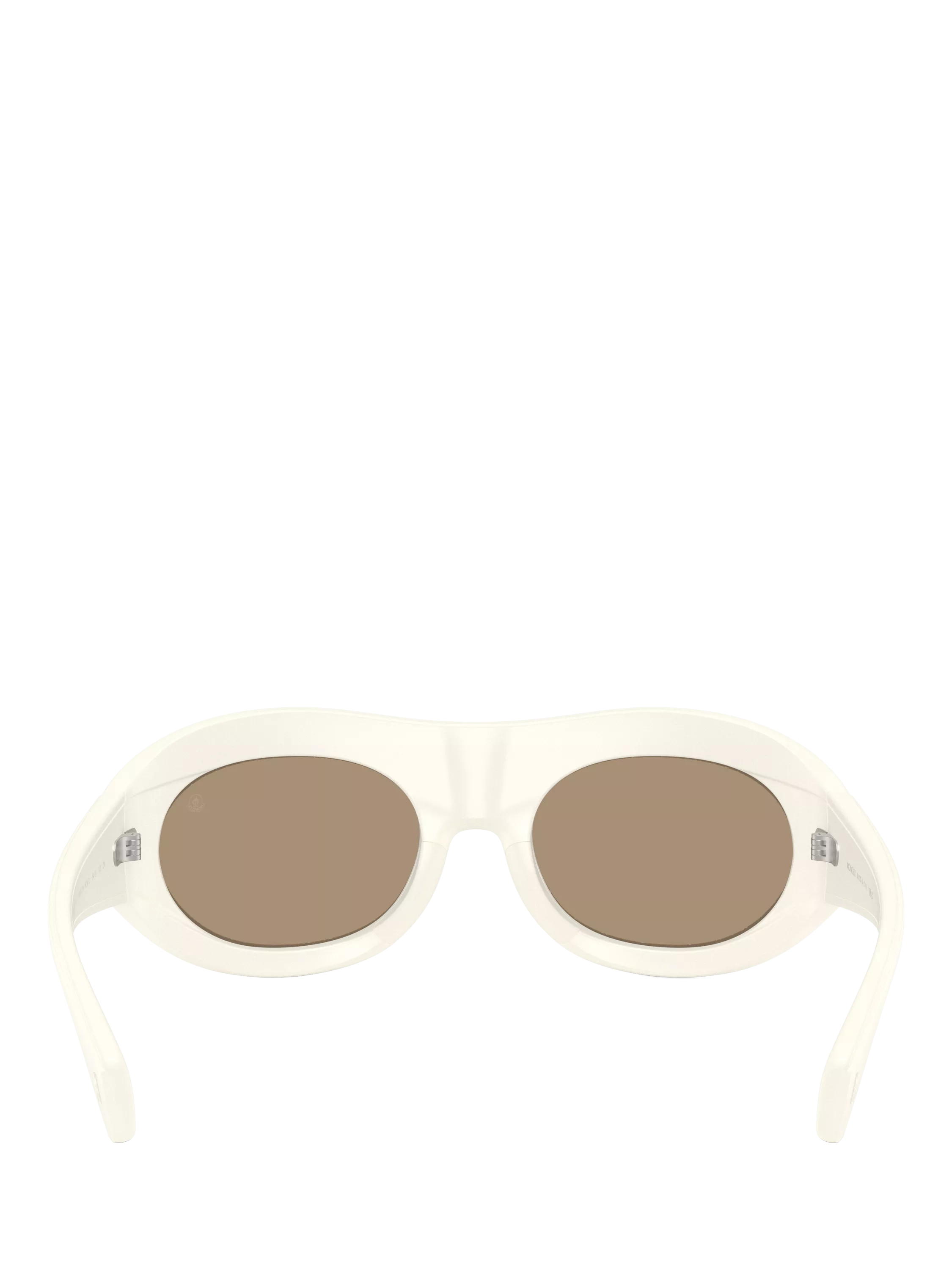 Moncler white oval sunglasses 54mm lens, UK version