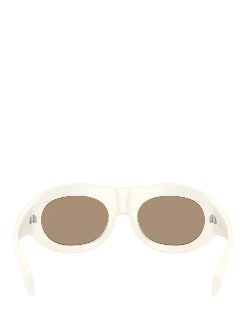 Moncler white oval sunglasses 54mm lens, UK version