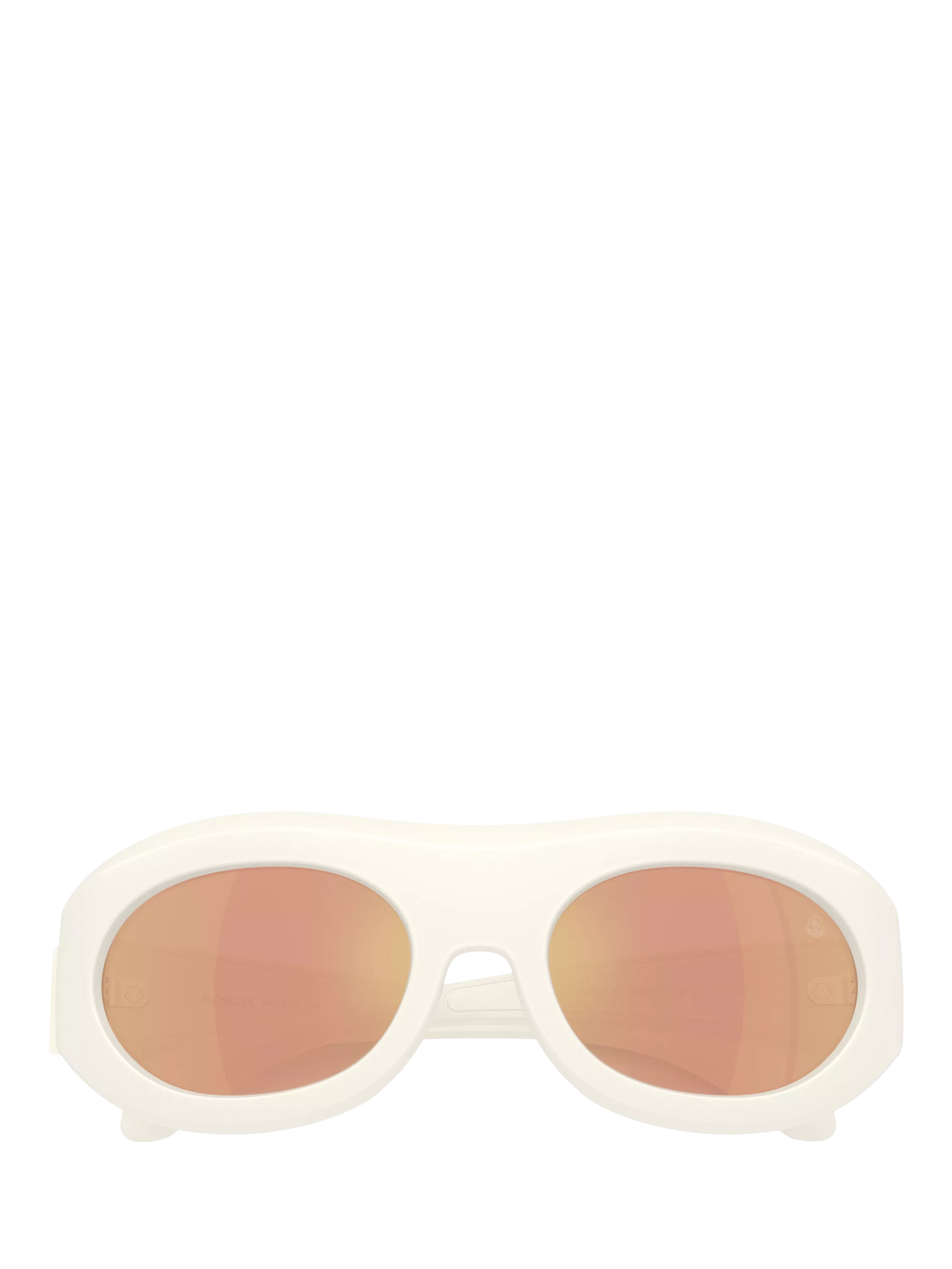 Moncler white oval sunglasses 54mm lens, UK version