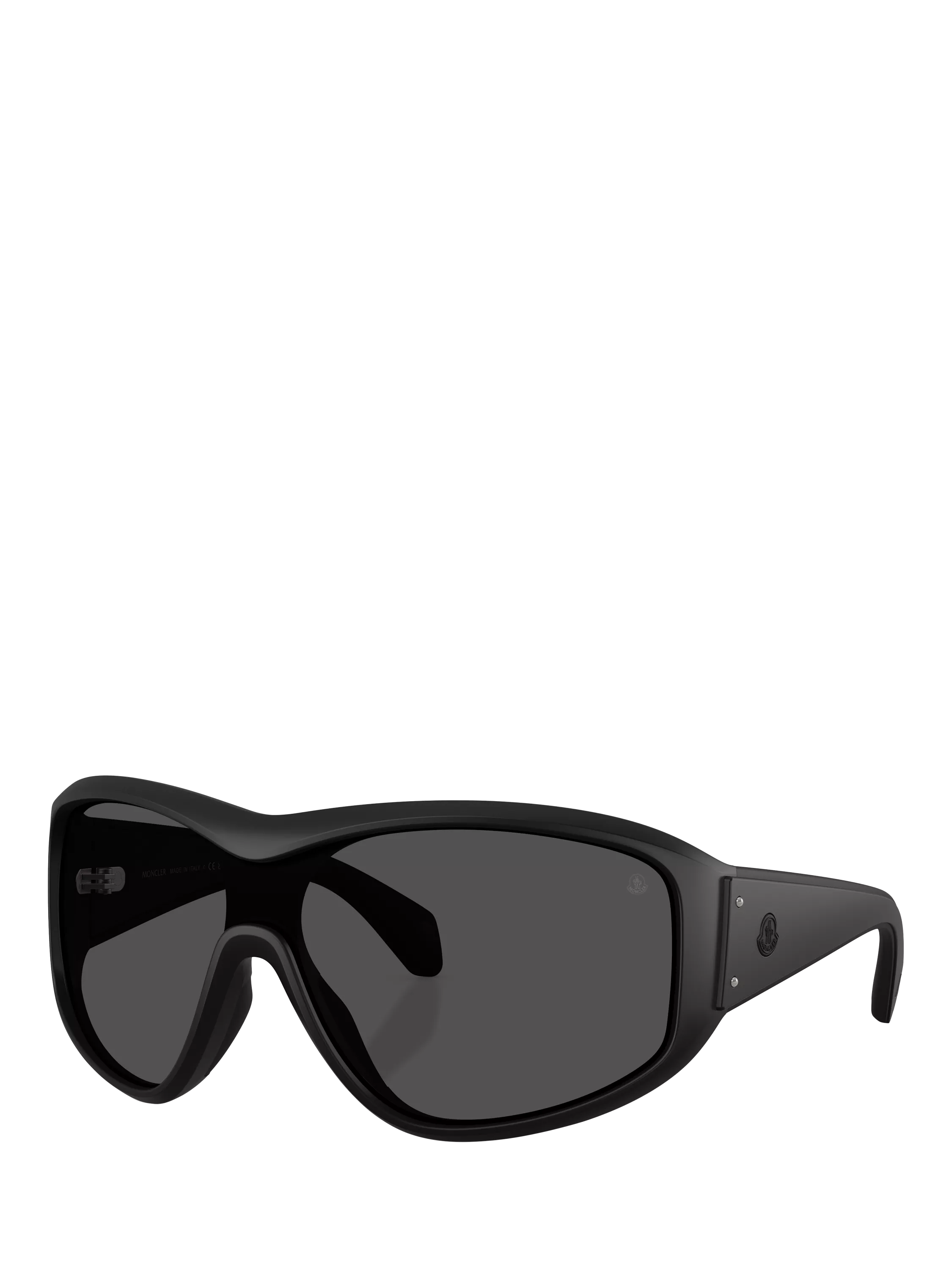 Moncler oval sunglasses matte black, UK version