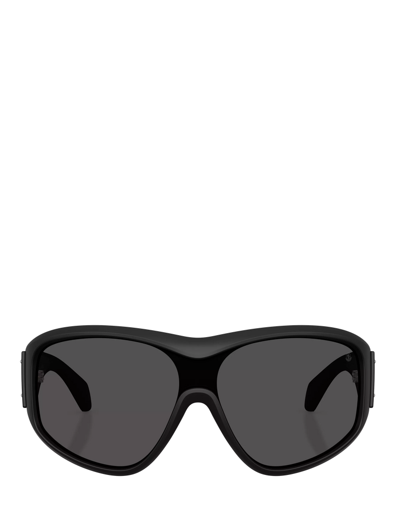 Moncler oval sunglasses matte black, UK version