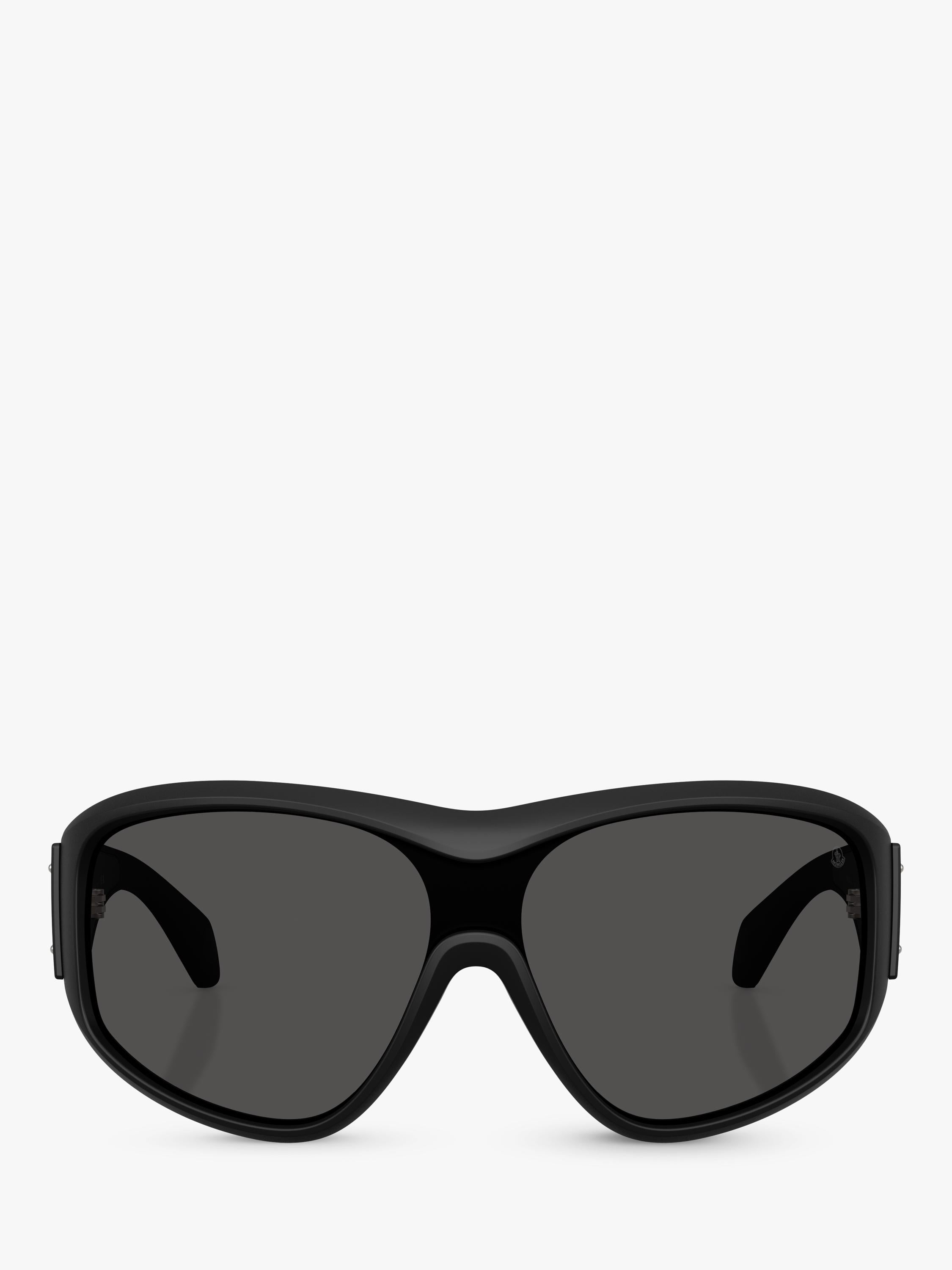 Moncler oval sunglasses matte black, UK version