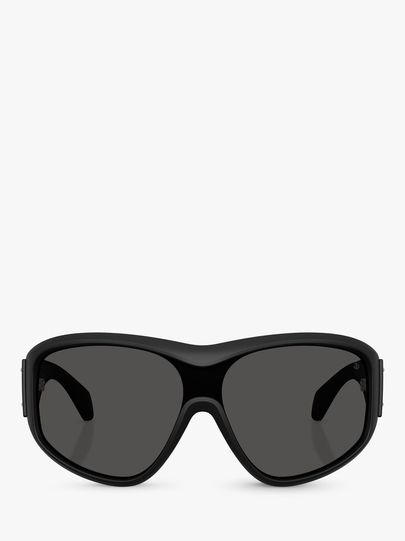 Moncler oval sunglasses matte black, UK version
