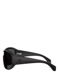 Moncler oval sunglasses matte black, UK version