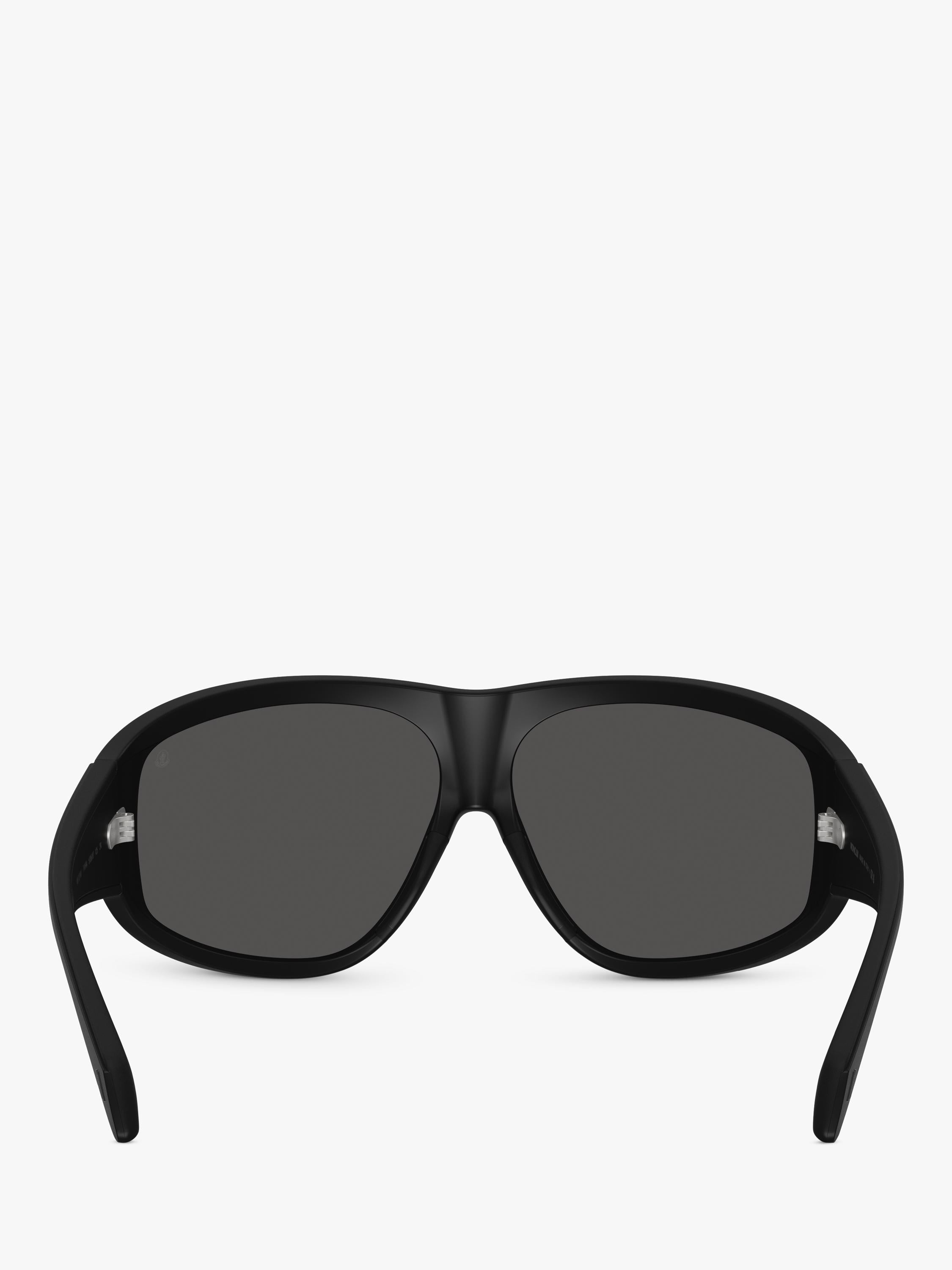Moncler oval sunglasses matte black, UK version