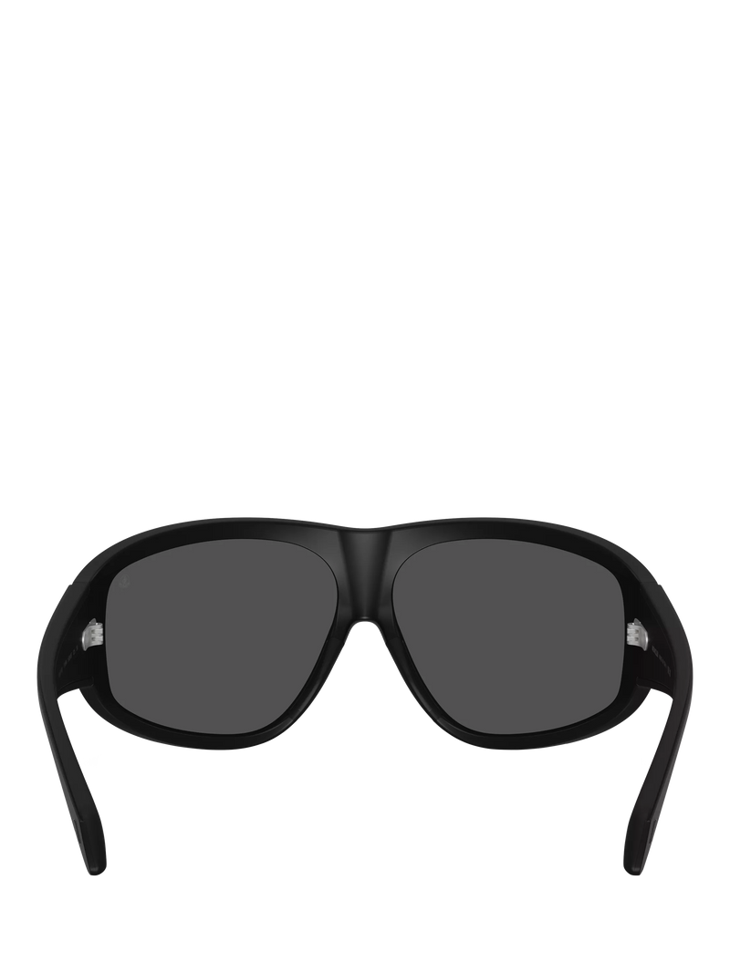Moncler oval sunglasses matte black, UK version